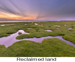 Reclaimed land